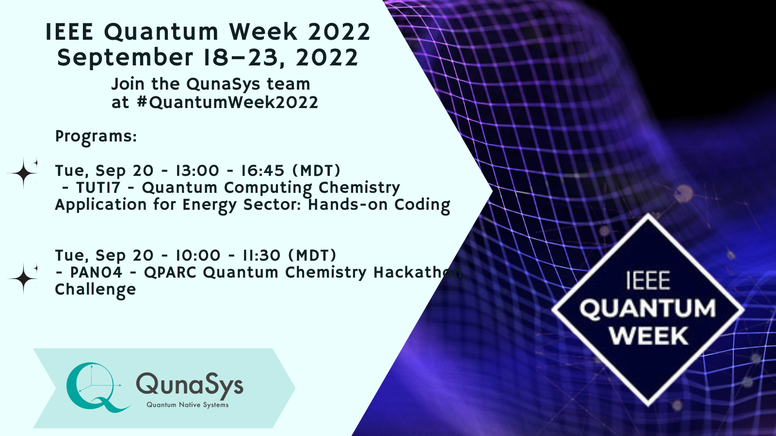 QunaSys、IEEE International Conference on Quantum Computing and